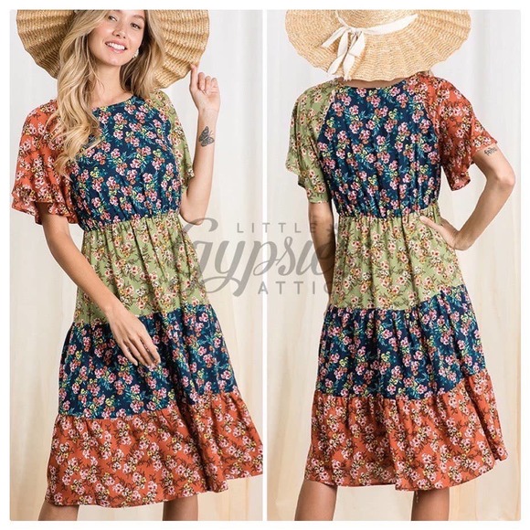 Handmade Frolic in the Meadow Prairie Dress - Picture 3 of 14